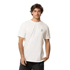 KIVUL - Polera Hombre Coral Blanco