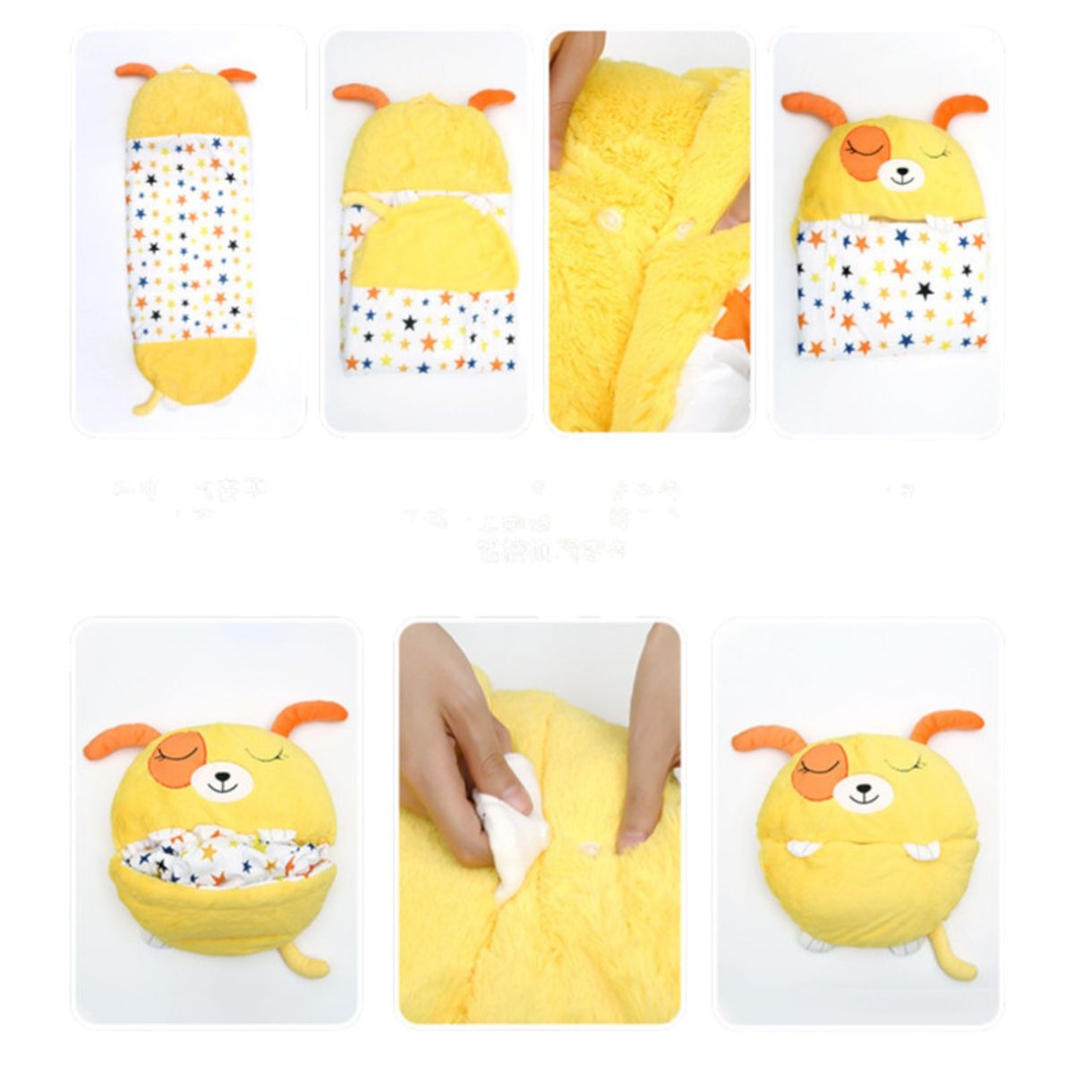 GENERICO - Sacos De Dormir Para Niños 140x50xm Almohada 2 en 1