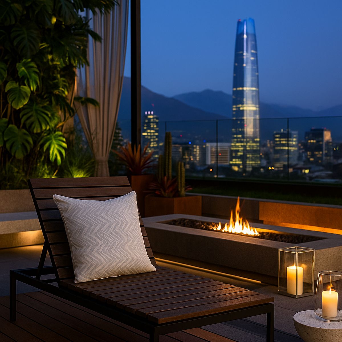 ARMONIA - Funda para cojín decorativa gris piedra motivo zigzag 760 45x45