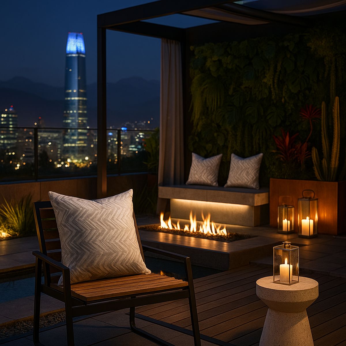 ARMONIA - Funda para cojín decorativa gris piedra motivo zigzag 760 45x45