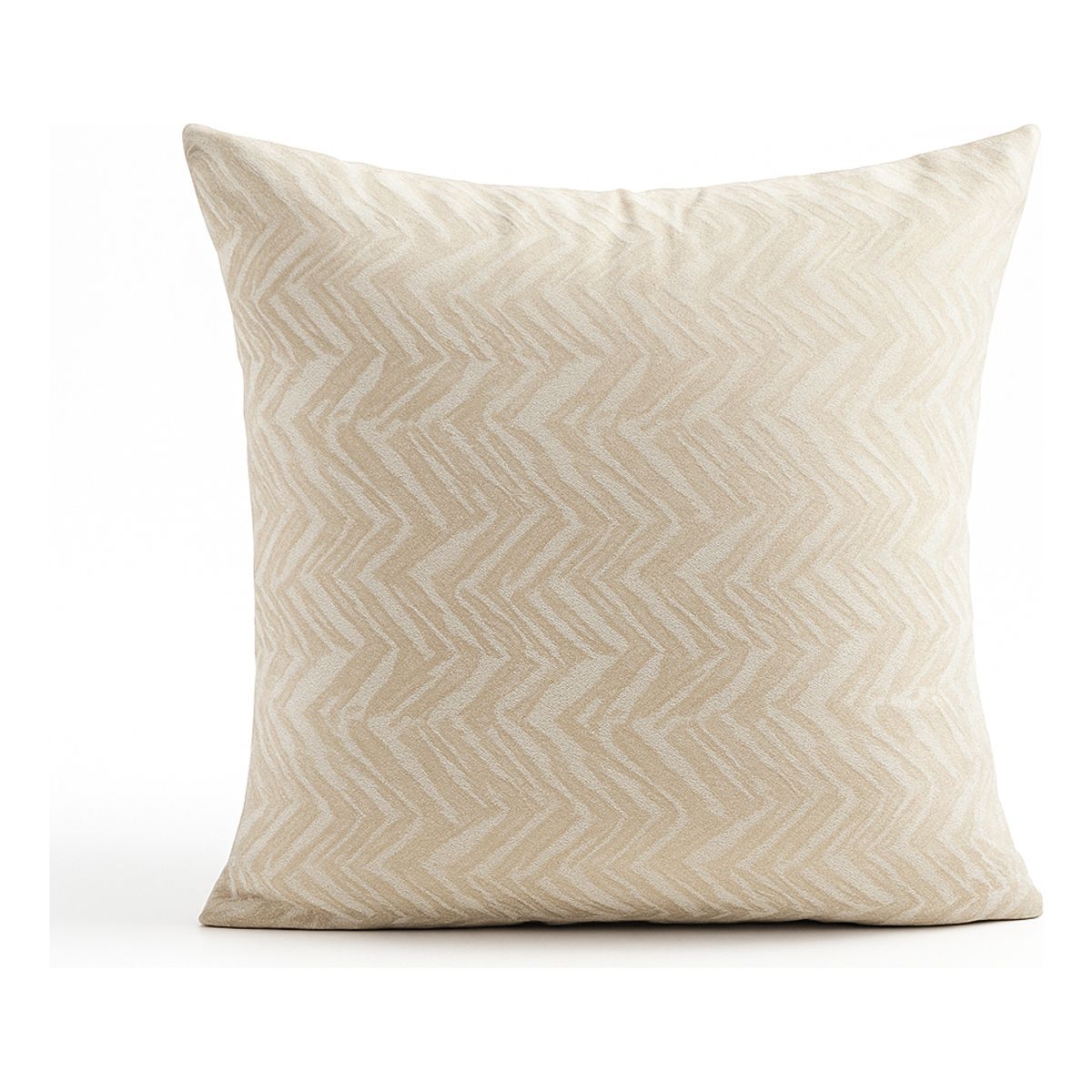 ARMONIA - Funda para cojín beige 45x45 modelo 760 diseño zigzag