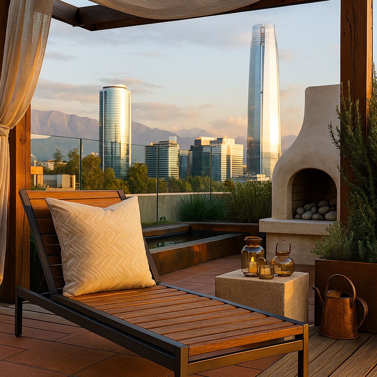 ARMONIA - Funda decorativa para cojín arena 45x45 modelo 760 estampado zigzag