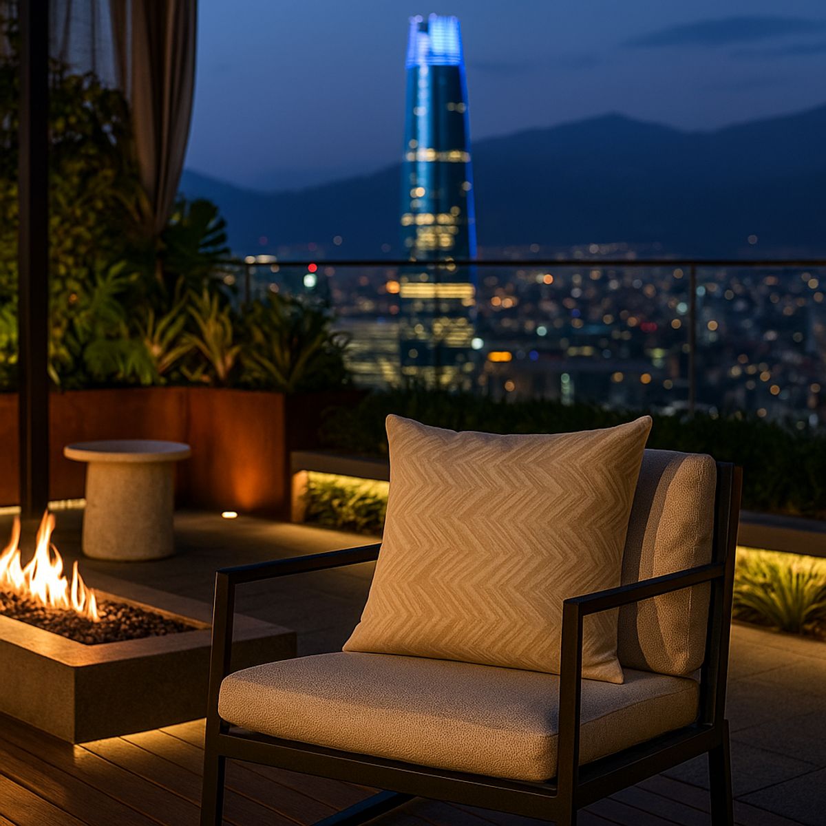 ARMONIA - Funda para cojín decorativa marfil trama chevron 760 45x45