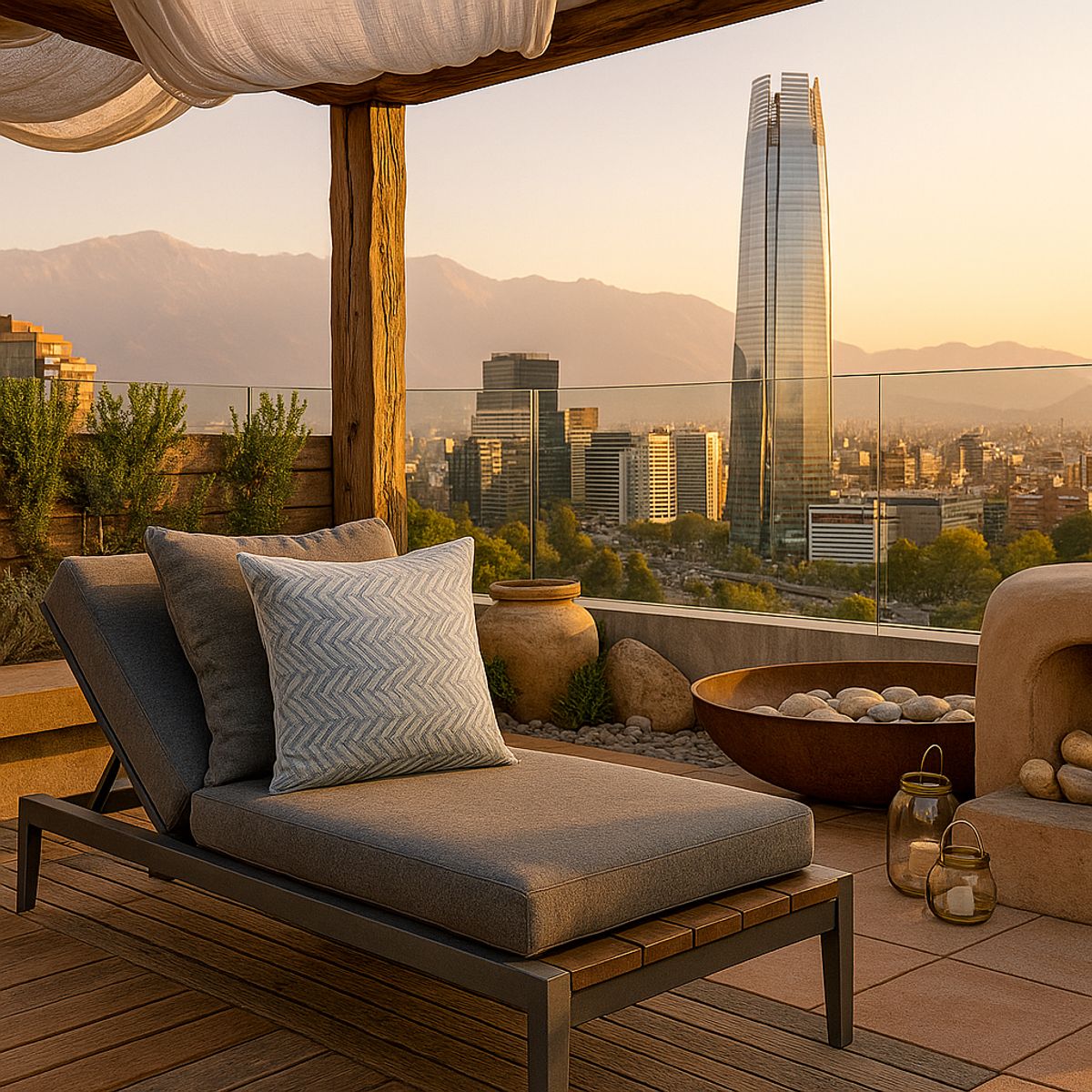 ARMONIA - Cubre cojín celeste texturizado zigzag 760 45x45