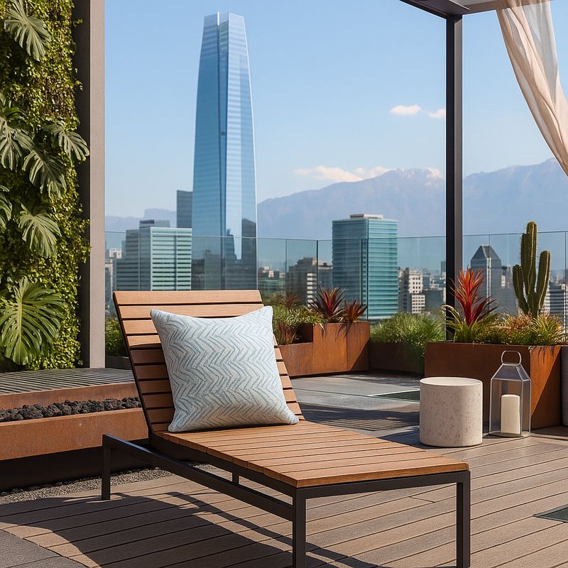 ARMONIA - Protector de cojín azul polvo 45x45 modelo 760 motivo zigzag