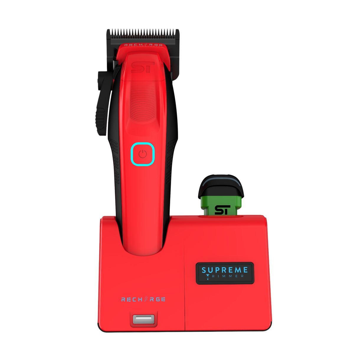 GENERICO - Cortadora de Cabello Profesional Supreme Clipper Recharge Red