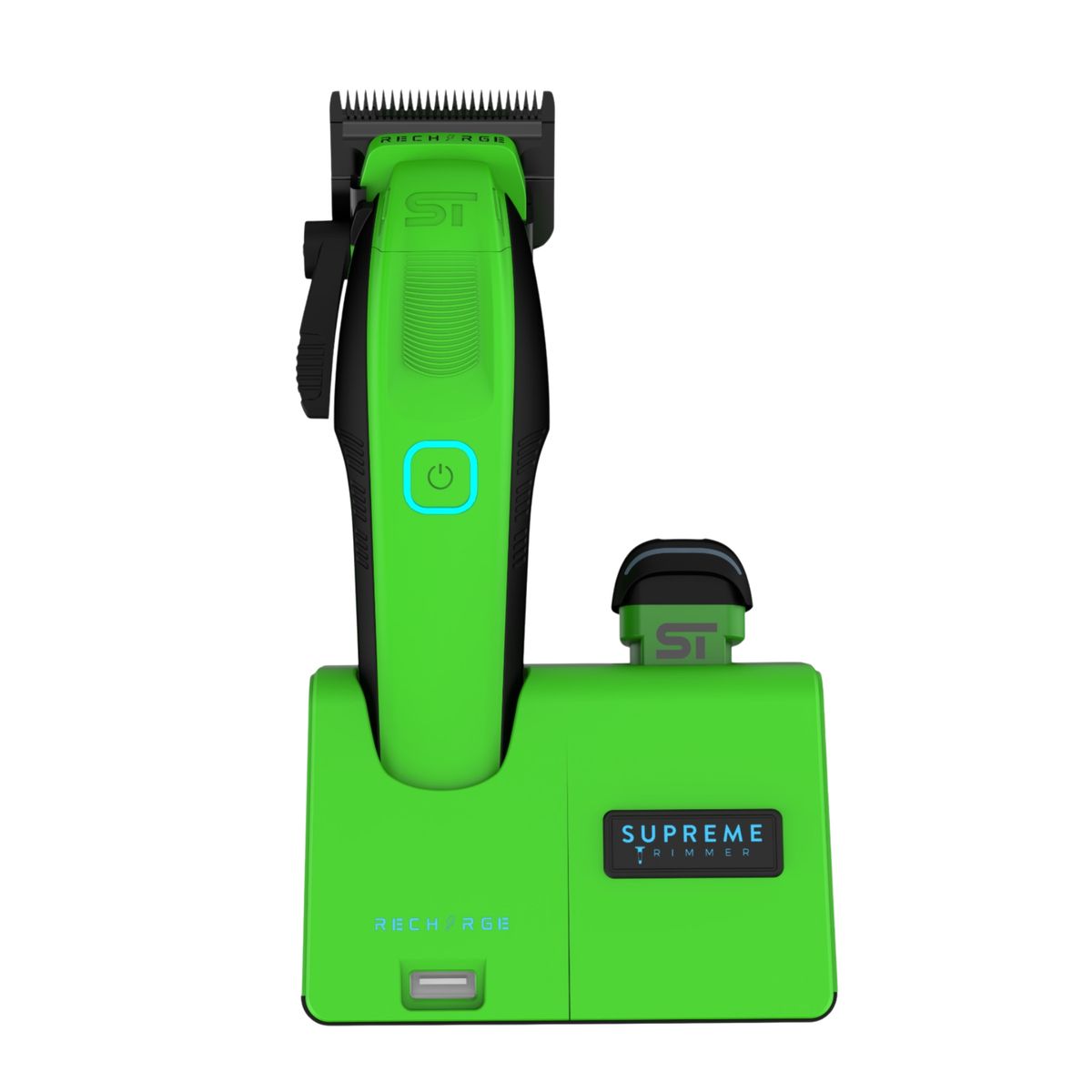 GENERICO - Cortadora de Cabello Profesional Supreme Clipper Recharge Acid Green