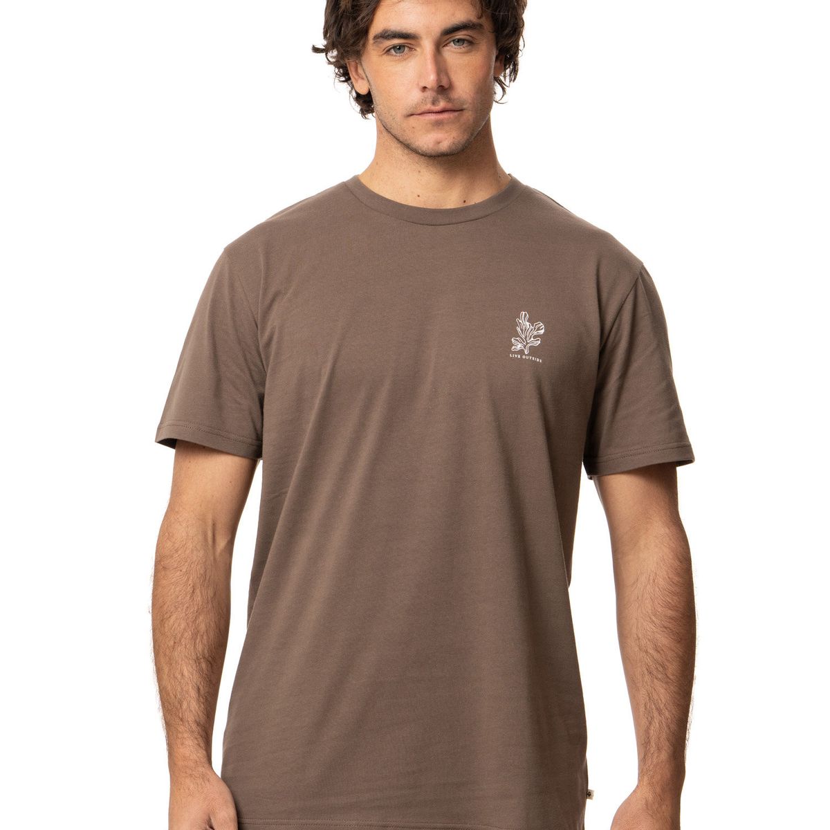 KIVUL - Polera Hombre Coral Café Kivul