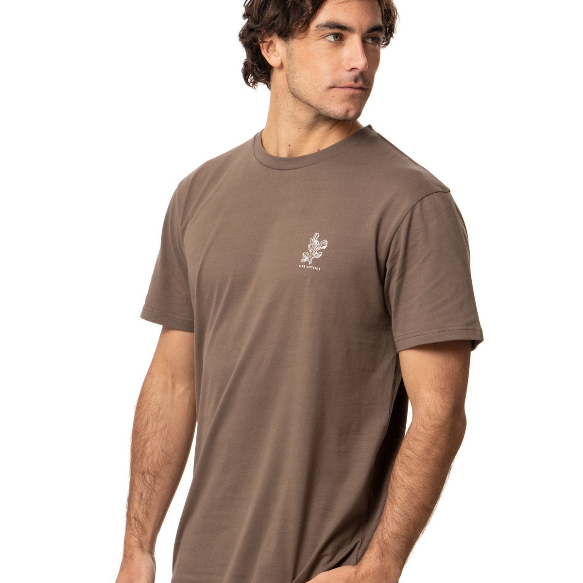 KIVUL - Polera Hombre Coral Café Kivul