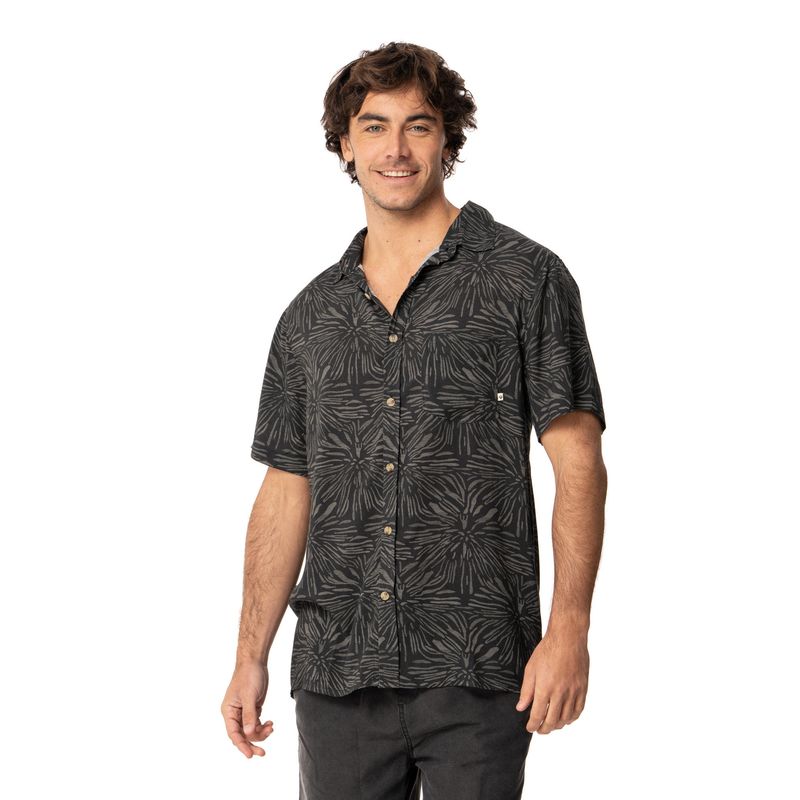 KIVUL - Camisa Hombre Carzo Negro Kivul