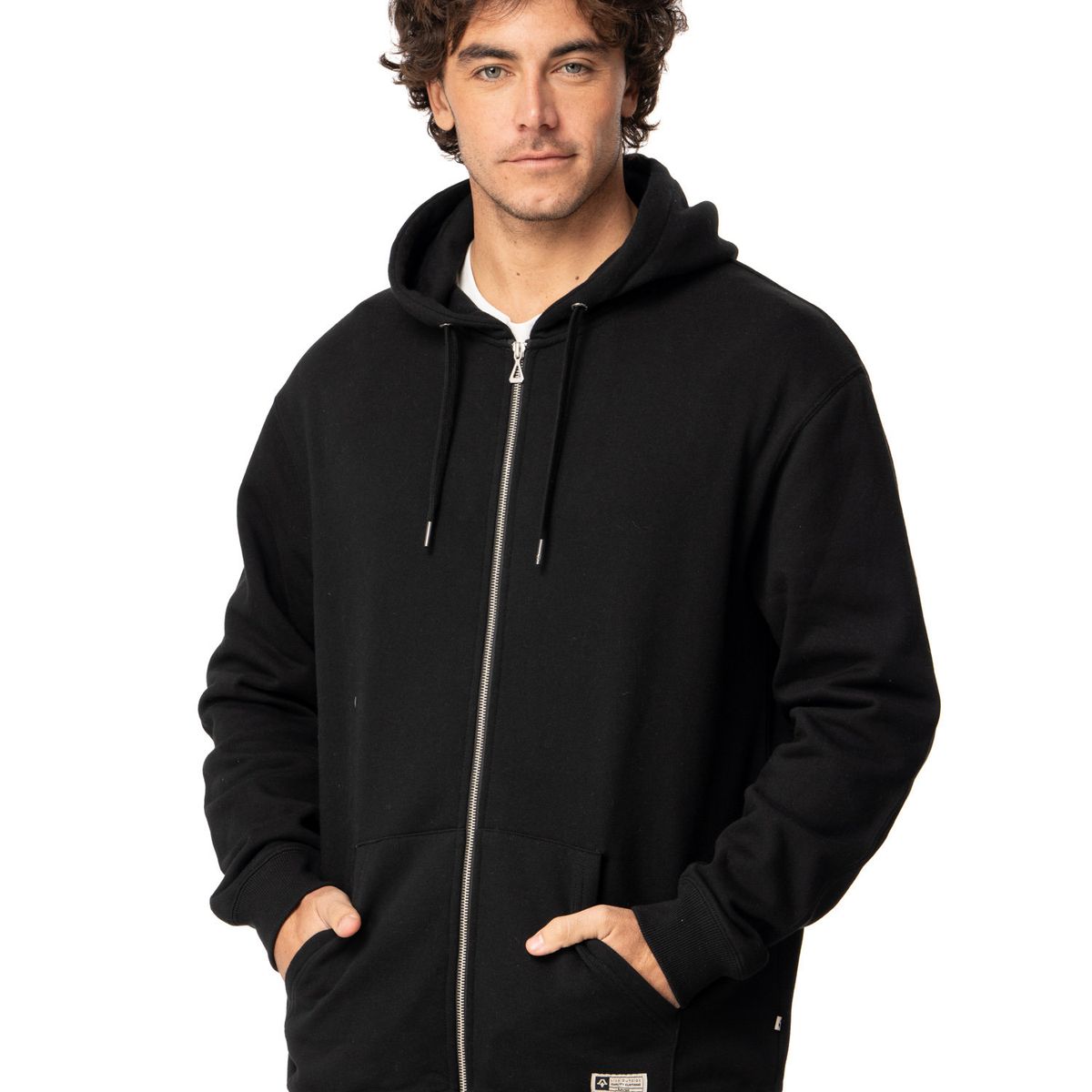 KIVUL - Poleron Hombre Anerk Negro Kivul