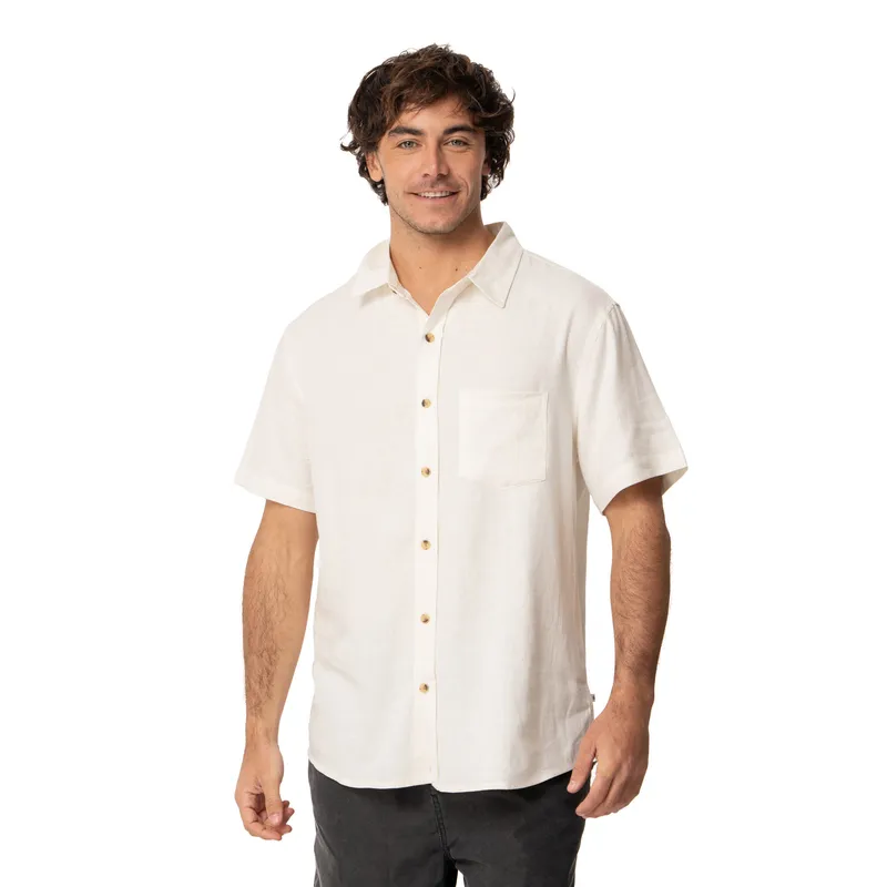 KIVUL - Camisa Hombre Silk Blanco Kivul