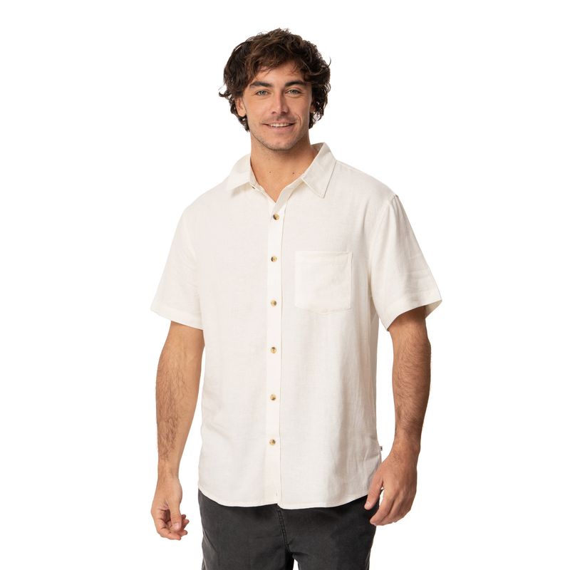 KIVUL - Camisa Hombre Silk Blanco Kivul