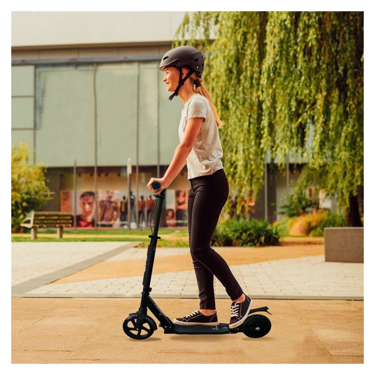 SKUTER - Scooter Eléctrico Plegable Teen - Negro