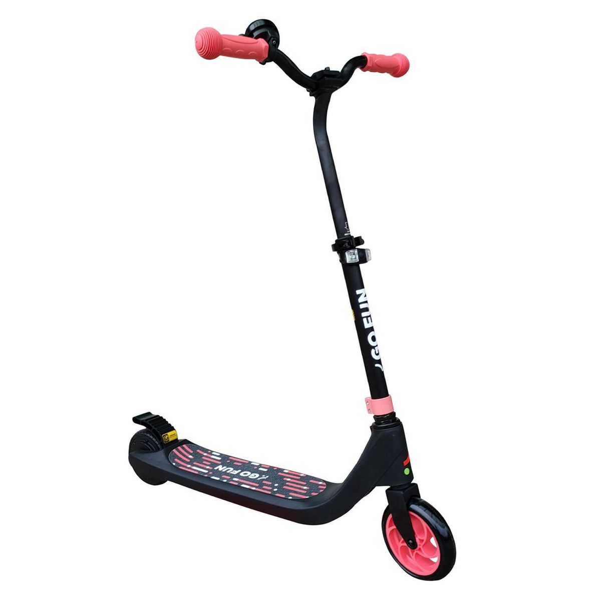 SKUTER - GO FUN Scooter Eléctrico Faro y Altura Ajustable Rosado