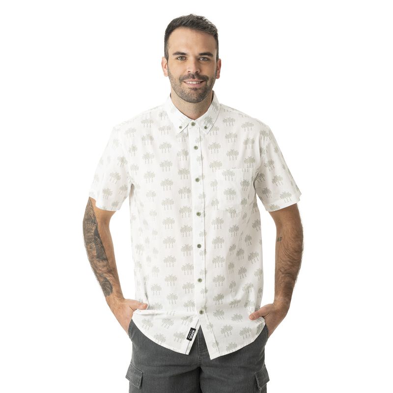 KIVUL - Camisa Hombre Tako Blanco Kivul