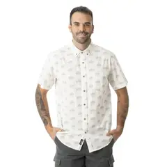 KIVUL - Camisa Hombre Tako Blanco