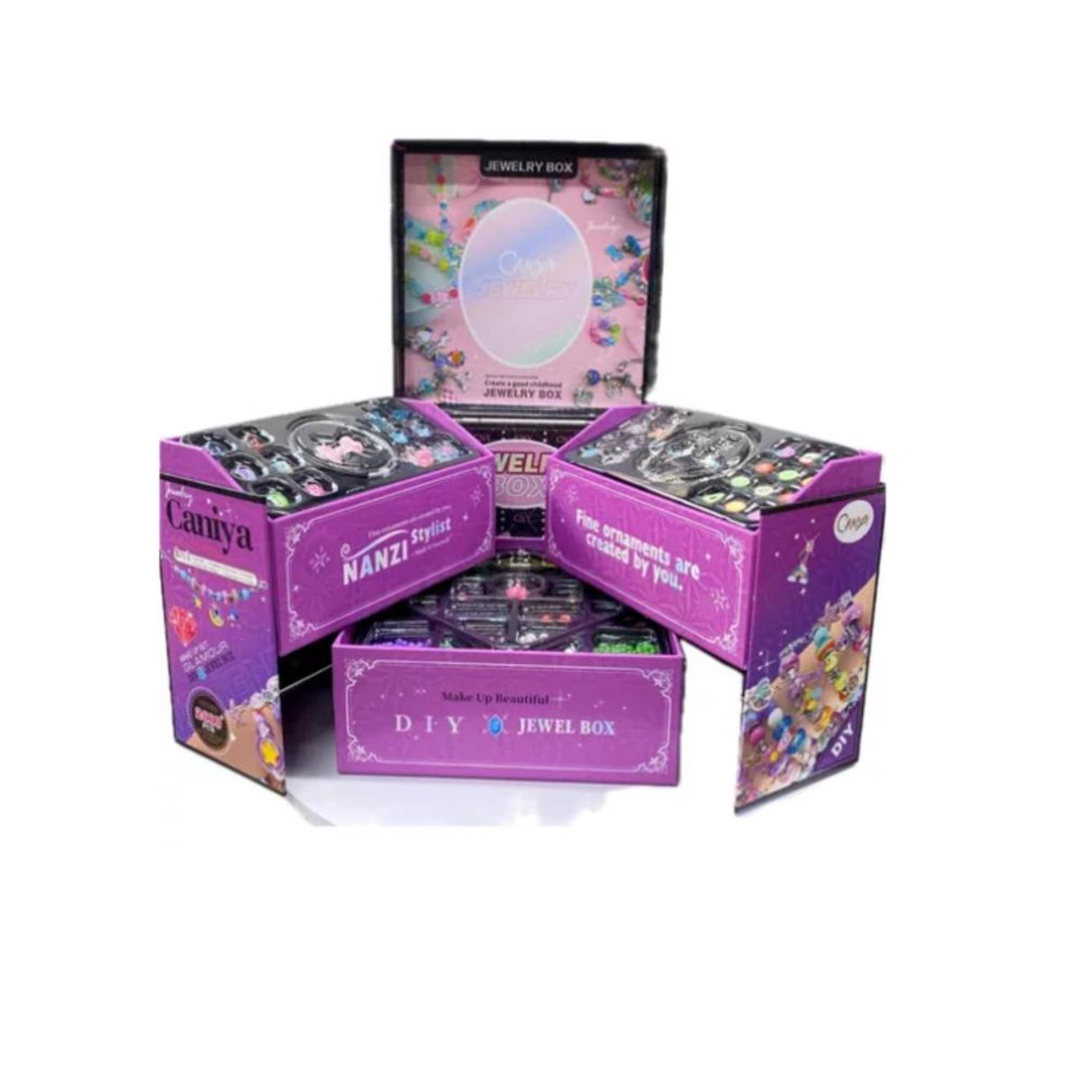 GENERICO - Kit Para Crear Pulseras Armar Collares Anillos