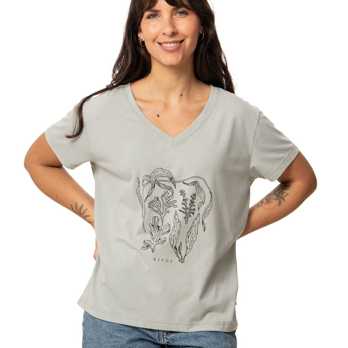 KIVUL - Polera Mujer Lika Verde Kivul