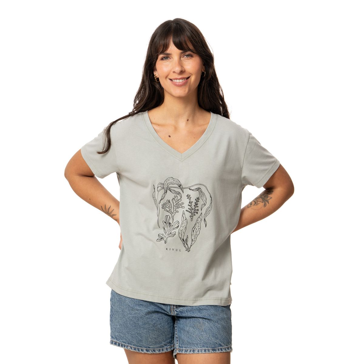 KIVUL - Polera Mujer Lika Verde Kivul