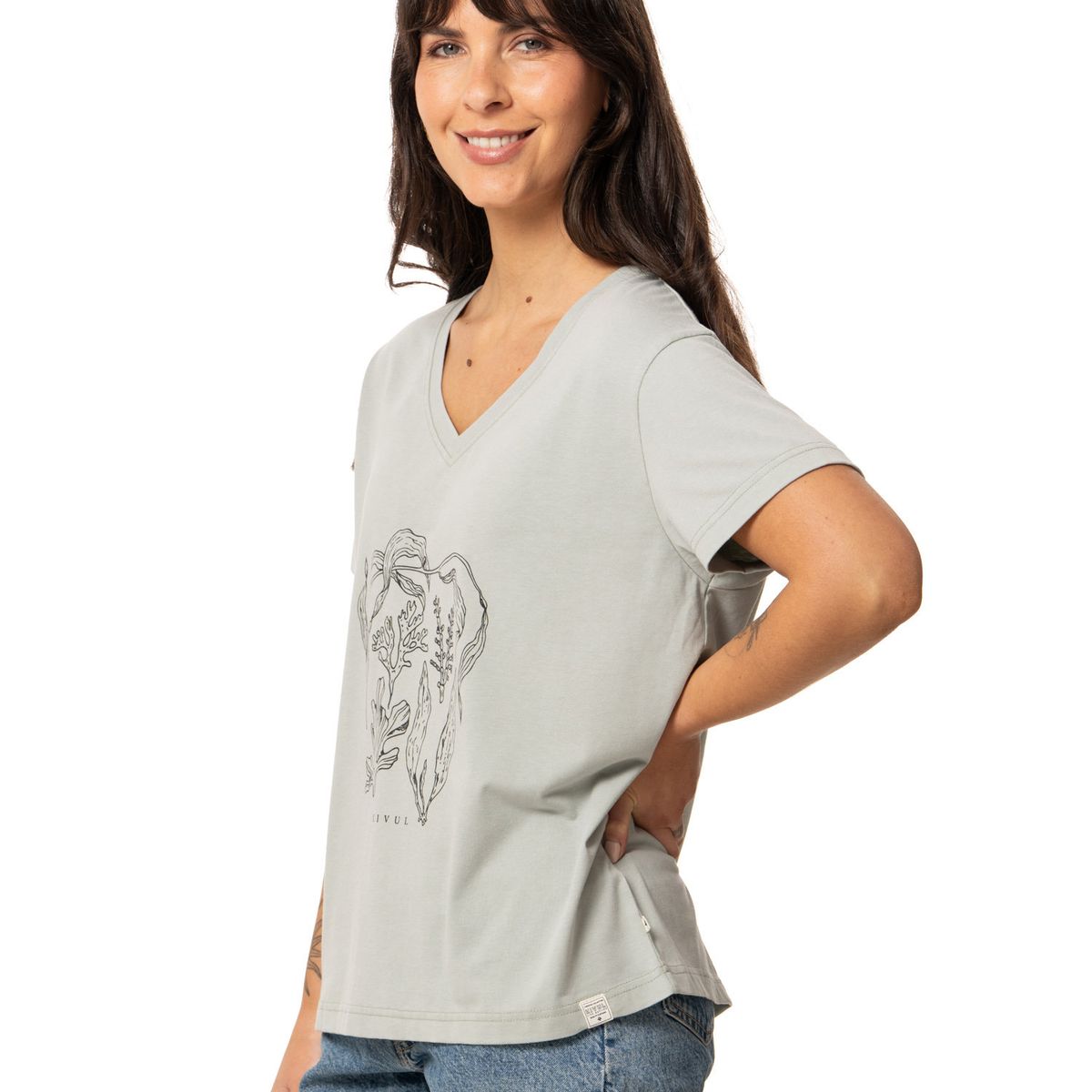 KIVUL - Polera Mujer Lika Verde Kivul