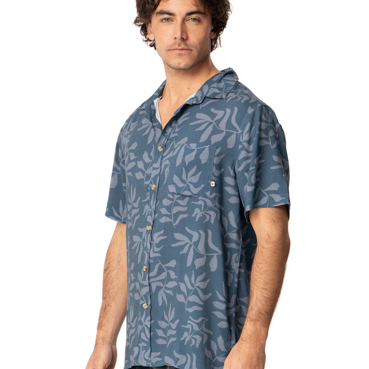 KIVUL - Camisa Hombre Carzo Azul Kivul