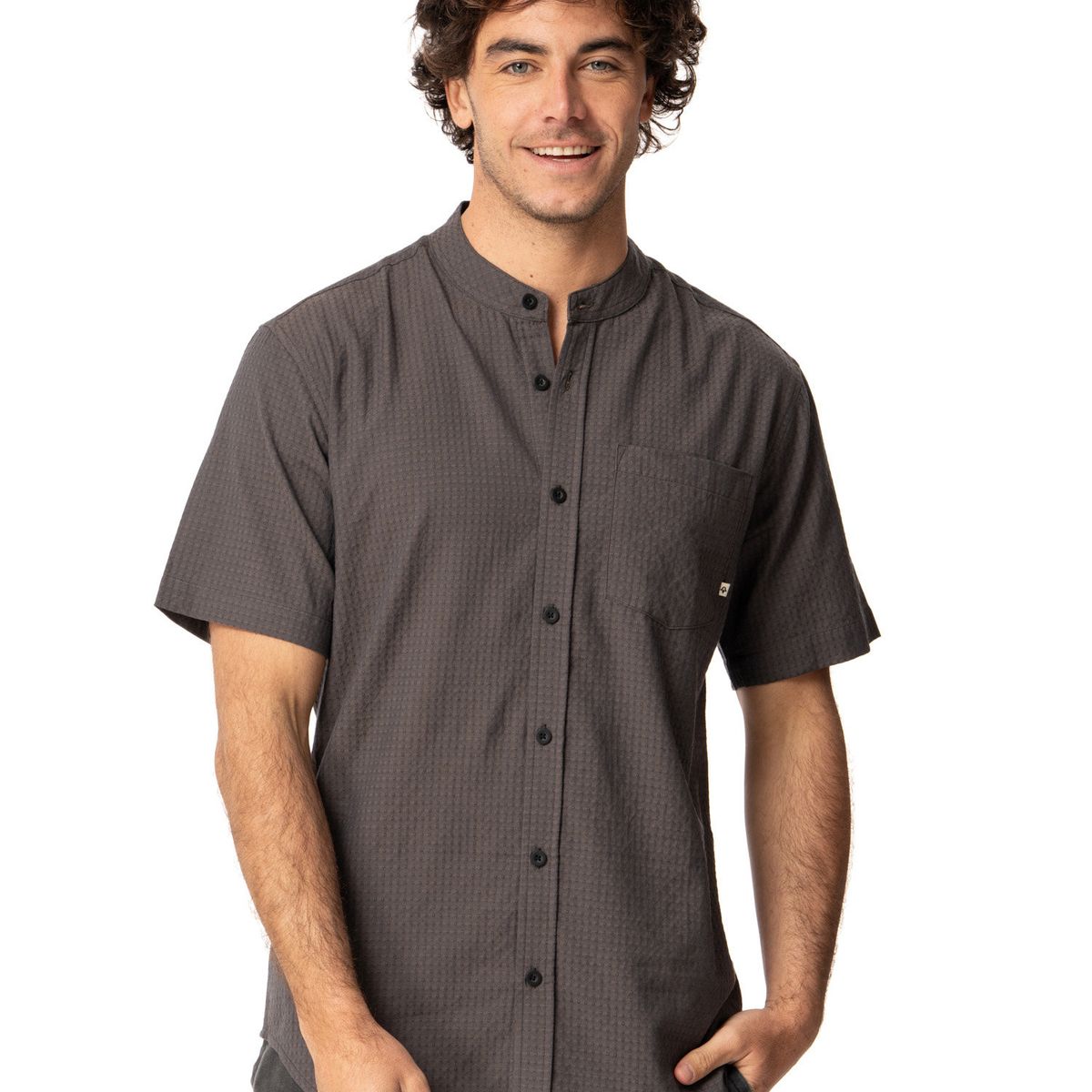 KIVUL - Camisa Hombre Palma Gris Kivul