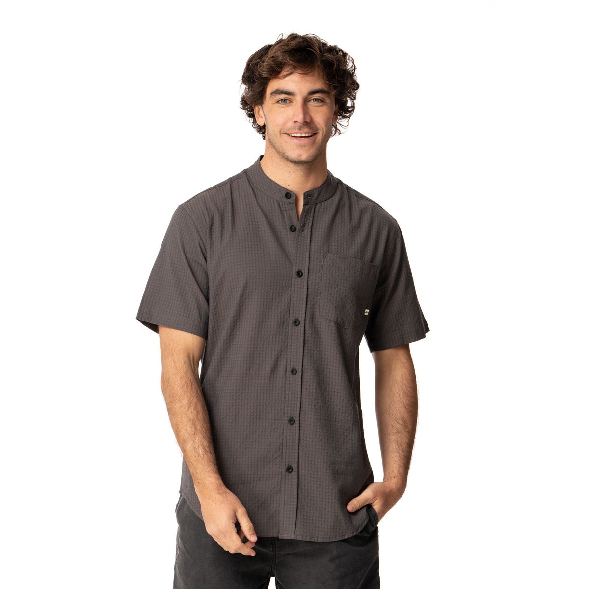 KIVUL - Camisa Hombre Palma Gris Kivul