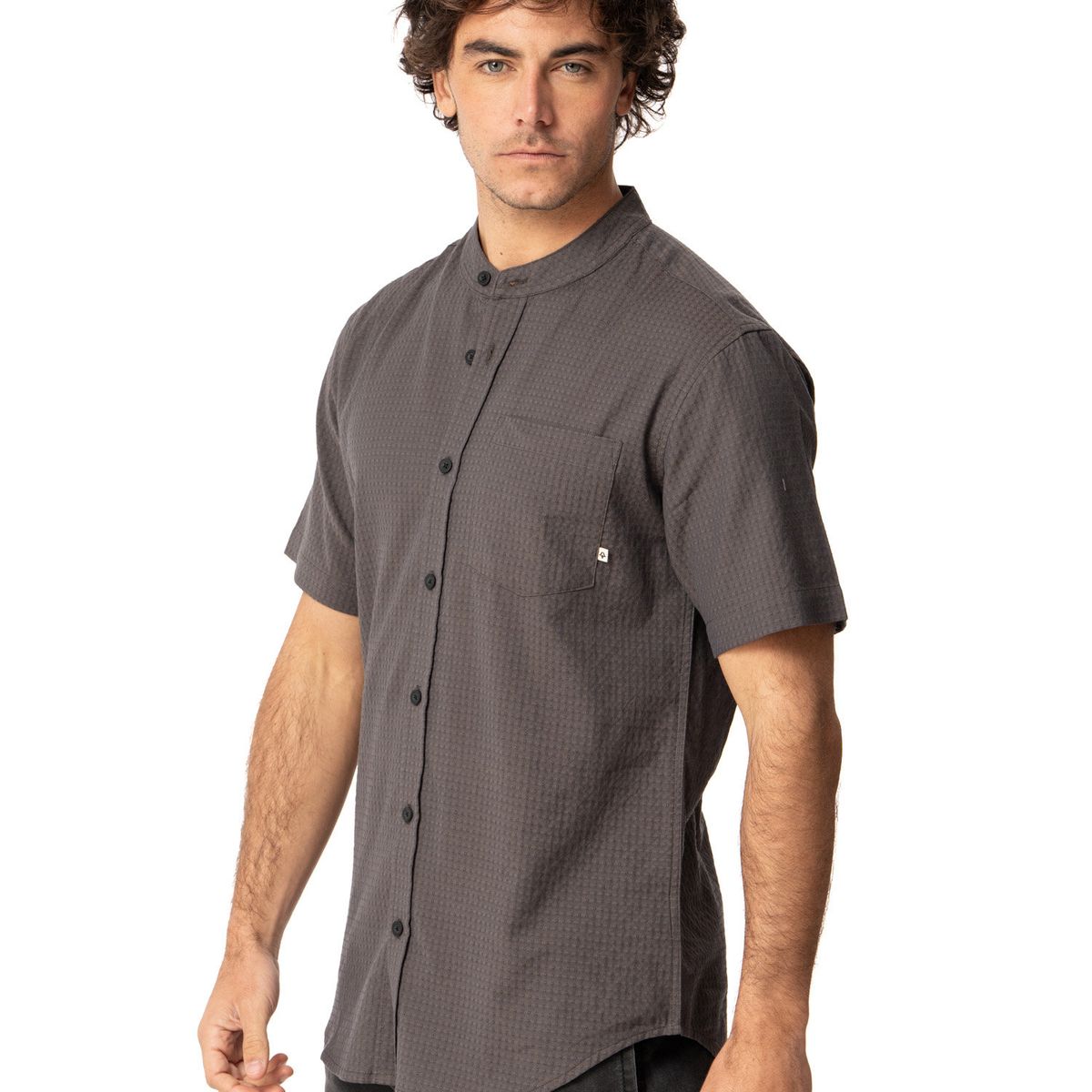 KIVUL - Camisa Hombre Palma Gris Kivul