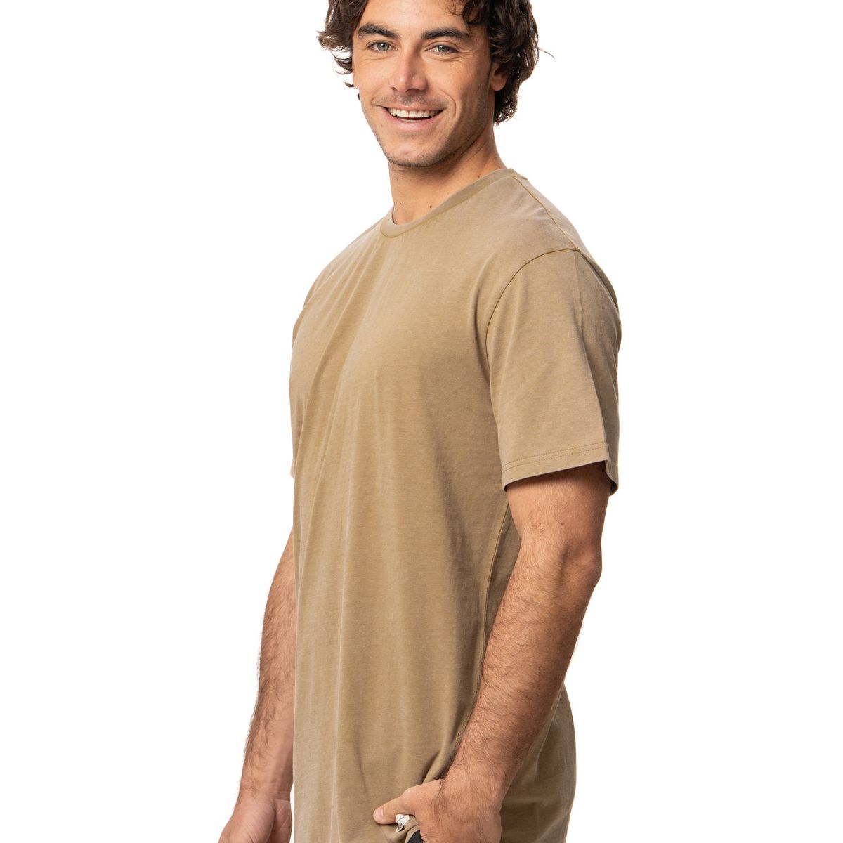 KIVUL - Polera Hombre Parche Café Kivul