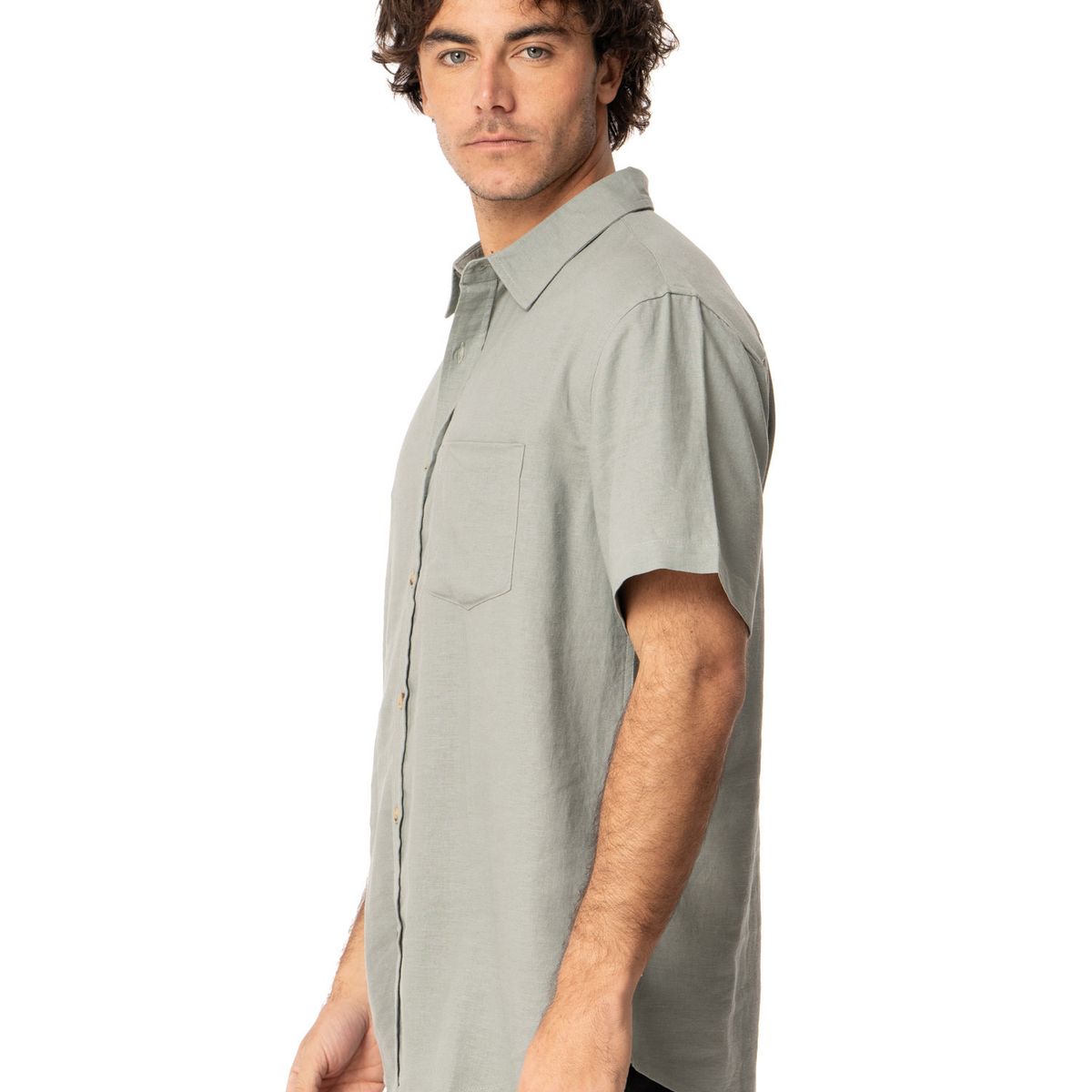 KIVUL - Camisa Hombre Silk Verde Kivul