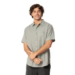 KIVUL - Camisa Hombre Silk Verde