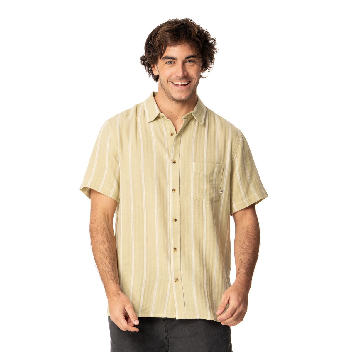 KIVUL - Camisa Hombre Morzo Verde Kivul