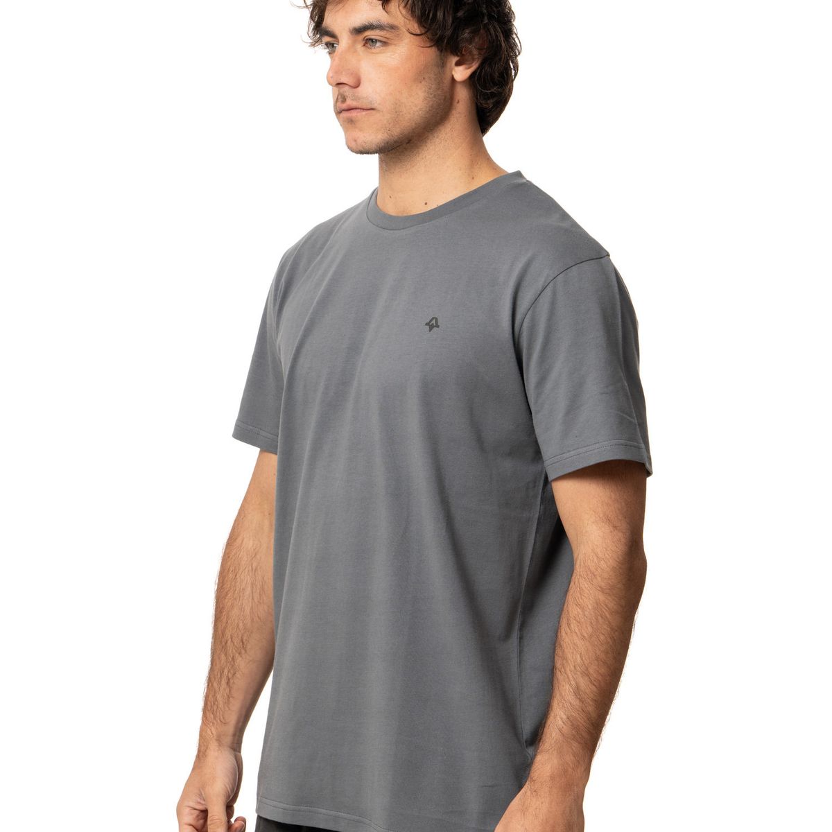 KIVUL - Polera Hombre Logo Gris Kivul