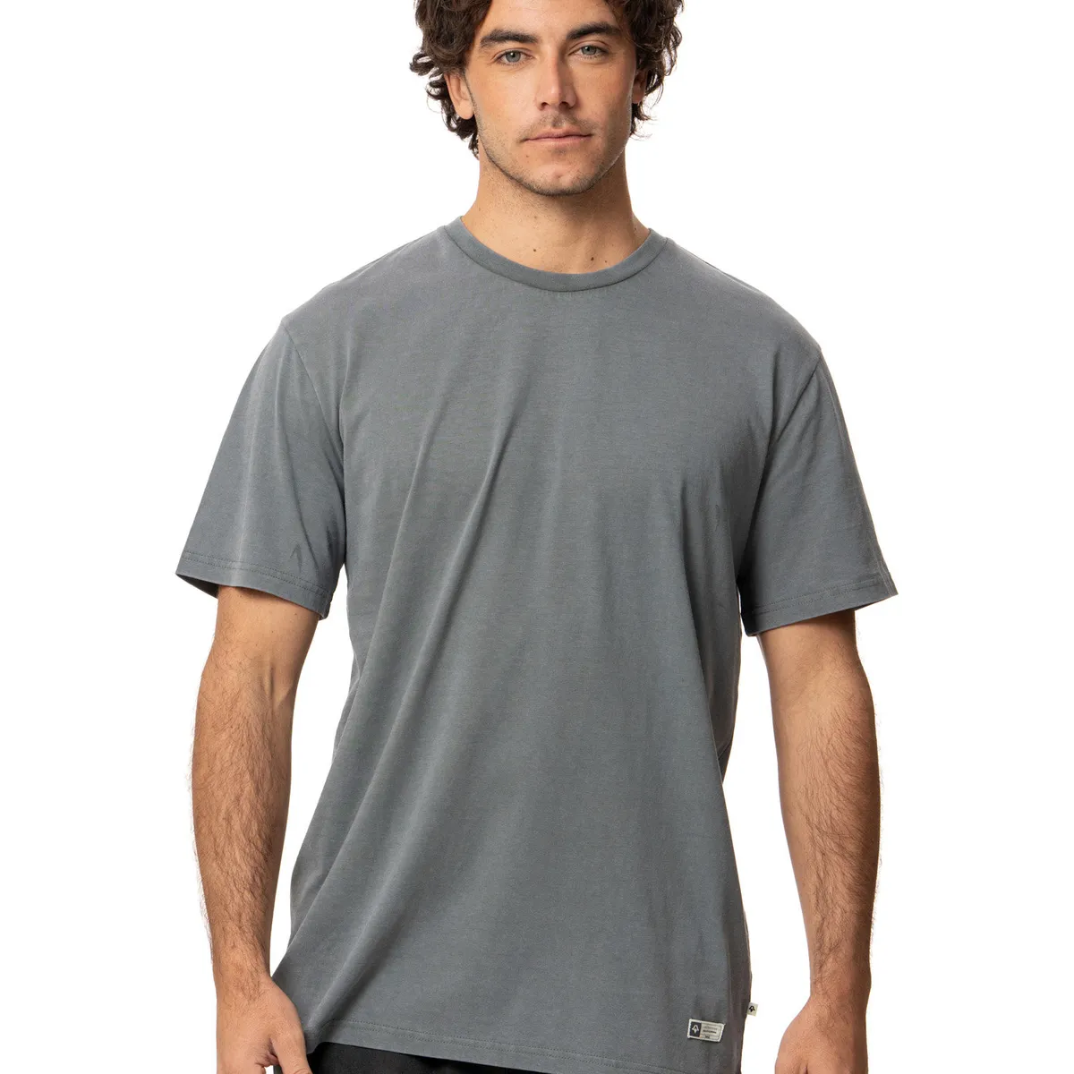 KIVUL - Polera Hombre Parche Gris Kivul