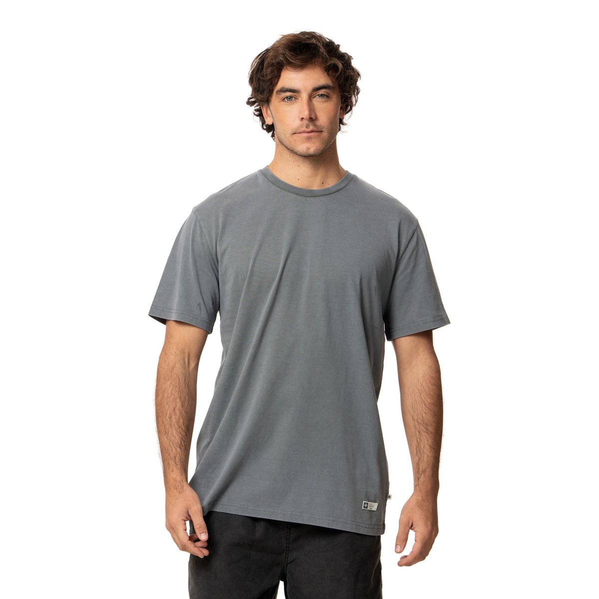 KIVUL - Polera Hombre Parche Gris Kivul