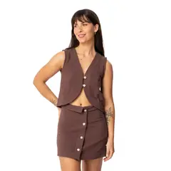KIVUL - Polera Mujer Top Mar Burdeo