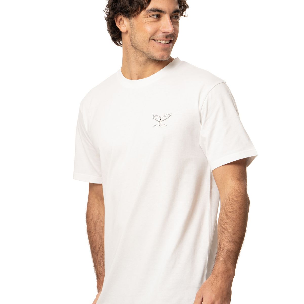 KIVUL - Polera Hombre Balena Blanco Kivul