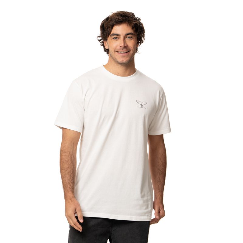 KIVUL - Polera Hombre Balena Blanco Kivul