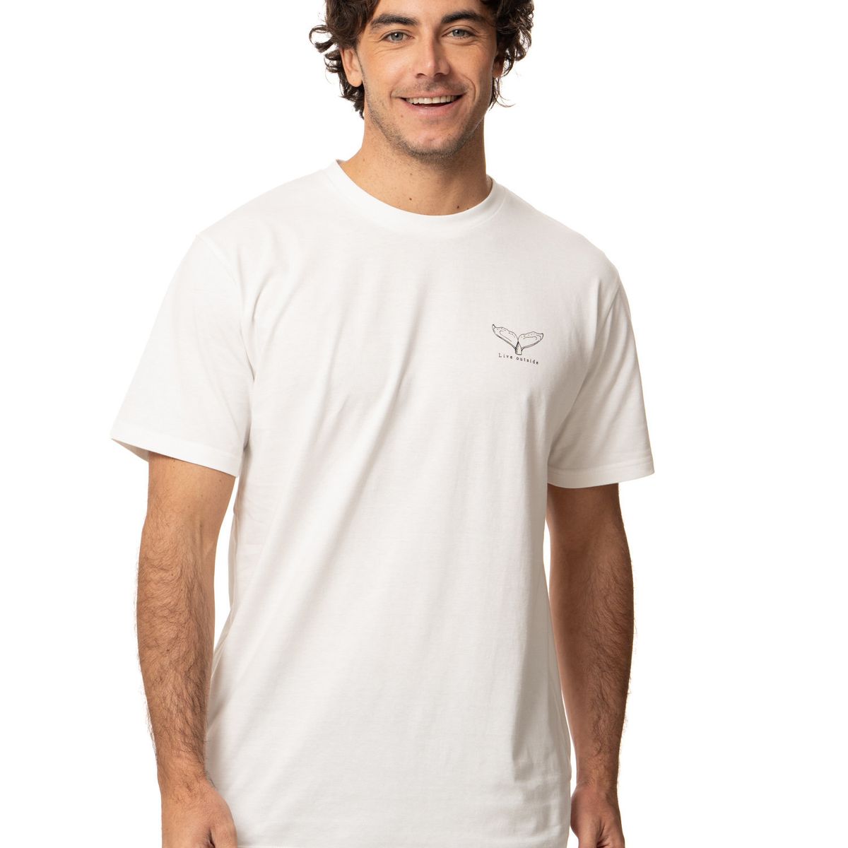 KIVUL - Polera Hombre Balena Blanco Kivul
