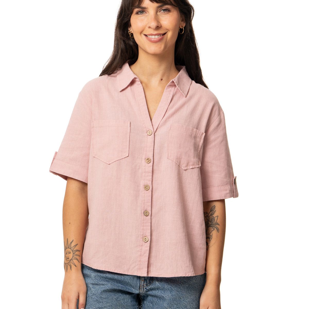 KIVUL - Blusa Mujer Arena Rosado Kivul