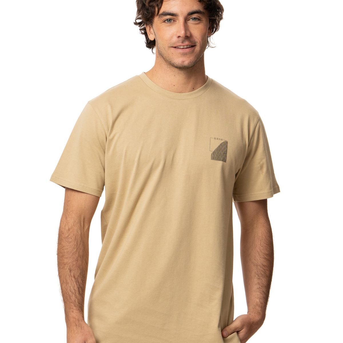 KIVUL - Polera Hombre Plomo Curry Kivul