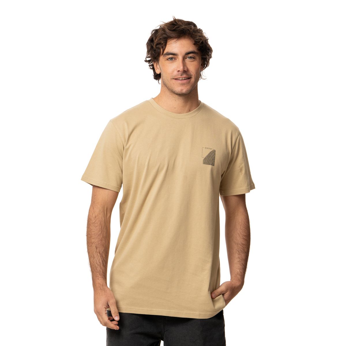 KIVUL - Polera Hombre Plomo Curry Kivul