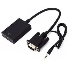 GENERICO - CONVERSOR DE VIDEO VGA AUDIO A HDMI ALIMENTA POR USB