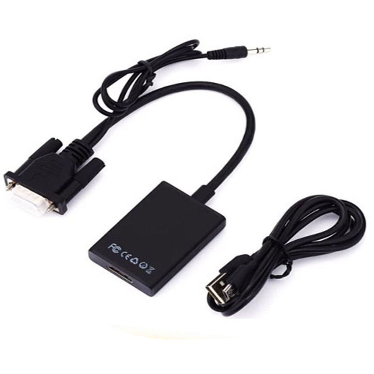 GENERICO - CONVERSOR DE VIDEO VGA  AUDIO A HDMI ALIMENTA POR USB