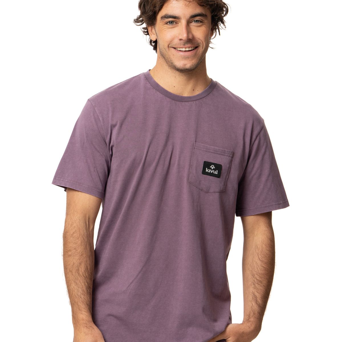 KIVUL - Polera Hombre Pocket Morado Kivul