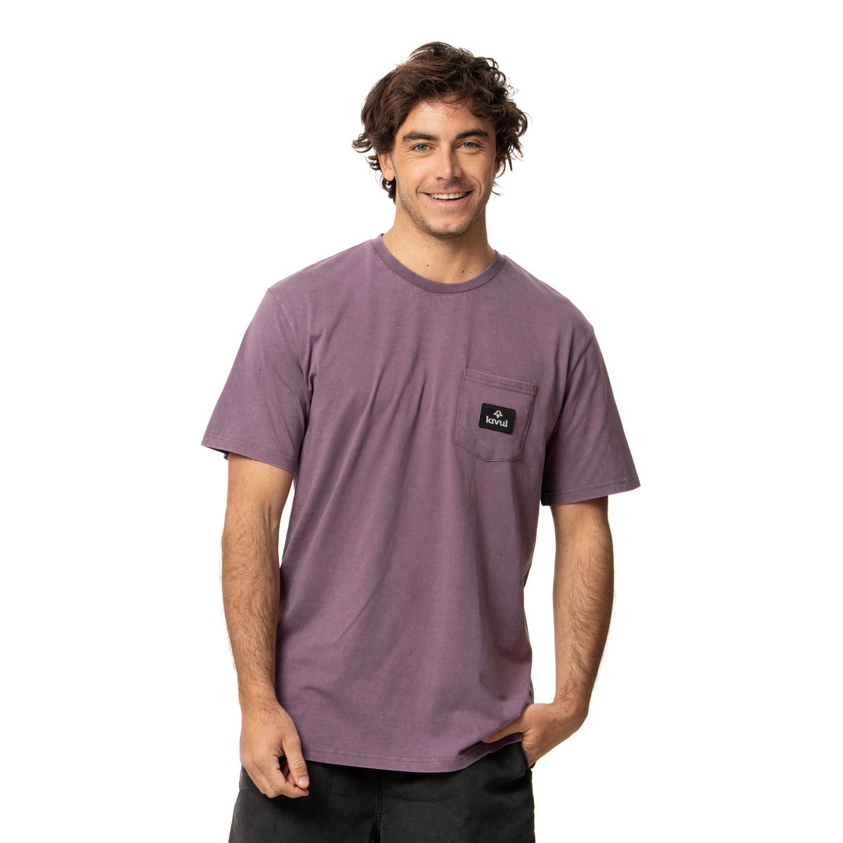 KIVUL - Polera Hombre Pocket Morado Kivul