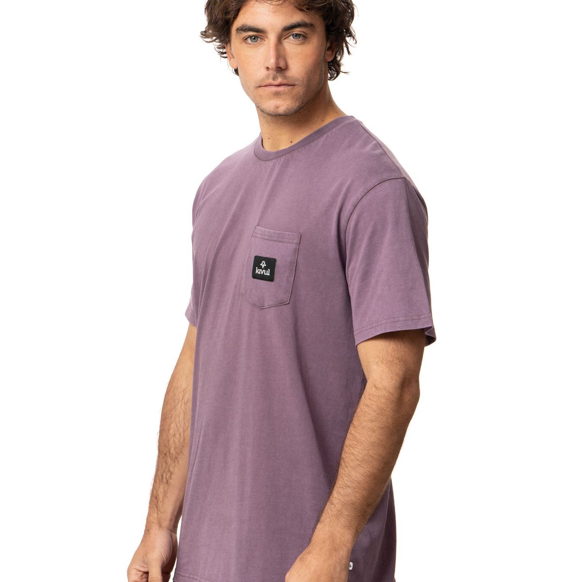 KIVUL - Polera Hombre Pocket Morado Kivul
