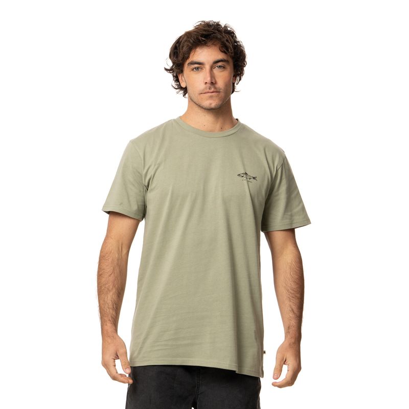 KIVUL - Polera Hombre Pez Verde Kivul
