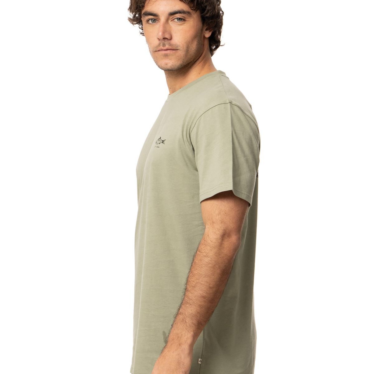 KIVUL - Polera Hombre Pez Verde Kivul